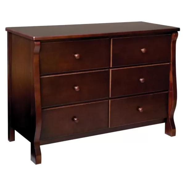 Universal 6 Drawer Dresser, Greenguard Gold Certified, Dark Chocolate