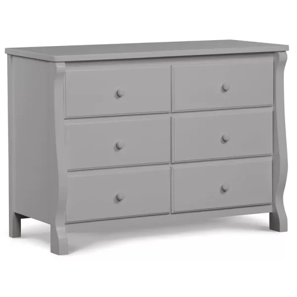 Universal 6 Drawer Dresser, Greenguard Gold Certified, Dark Chocolate