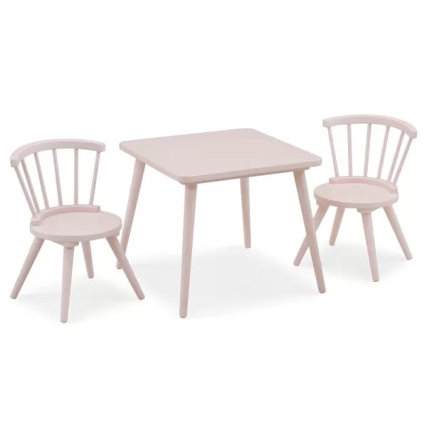 Windsor Kids Wood Table Chair Set  - Ideal for Arts &amp; Crafts, Snack Time, Homeschooling, Homework &amp; More, Greenguard Gold Certified, Grey
