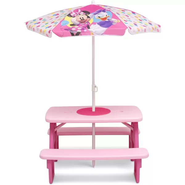 4 Seat Activity Picnic Table with Umbrella and Lego Compatible Tabletop, PAW Patrol