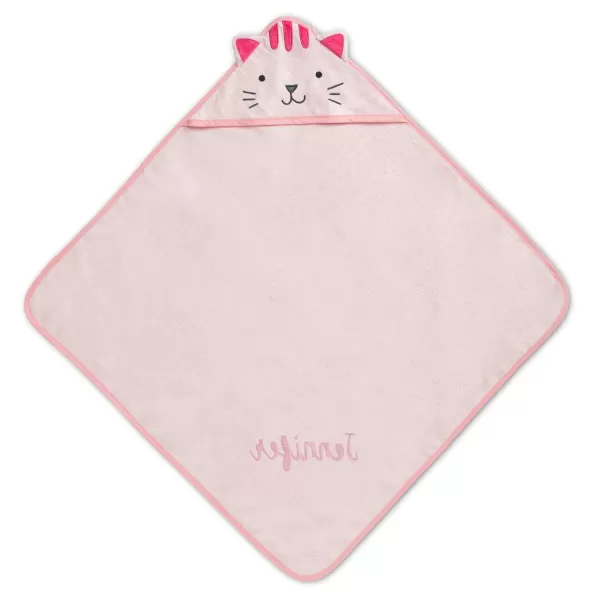 Baby/Infant Hooded Bath Towel - Super Soft and Absorbent- Newborn Essential - Ideal Baby Registry/Shower Gift for Boys and Girls, Pink Cat