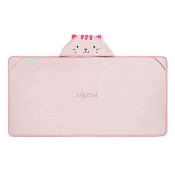 Baby/Infant Hooded Bath Towel - Super Soft and Absorbent- Newborn Essential - Ideal Baby Registry/Shower Gift for Boys and Girls, Pink Cat