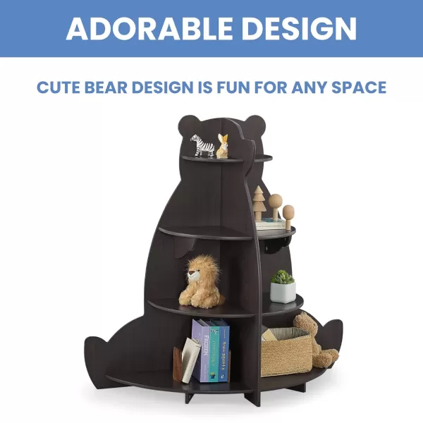 Bear Bookcase - Greenguard Gold Certified, Crafted Walnut