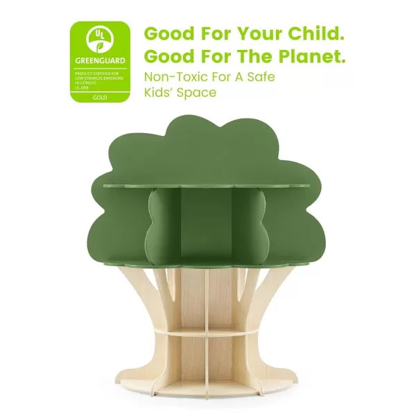Bear Bookcase - Greenguard Gold Certified, Crafted Walnut