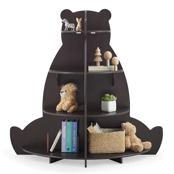 Bear Bookcase - Greenguard Gold Certified, Crafted Walnut