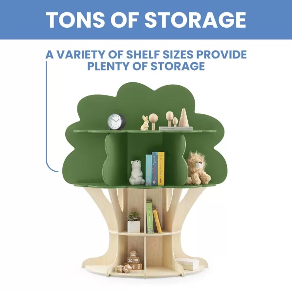 Bear Bookcase - Greenguard Gold Certified, Crafted Walnut