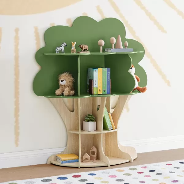 Bear Bookcase - Greenguard Gold Certified, Crafted Walnut