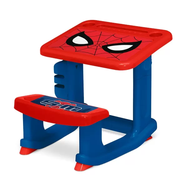 Bluey Draw and Play Desk by Delta Children – Includes 10 Markers and Coloring Book, Blue