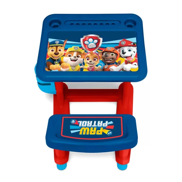 Bluey Draw and Play Desk by Delta Children – Includes 10 Markers and Coloring Book, Blue