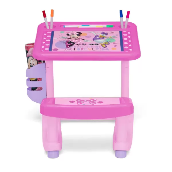 Bluey Draw and Play Desk by Delta Children – Includes 10 Markers and Coloring Book, Blue