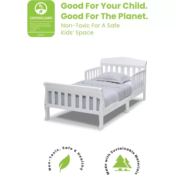 Canton Toddler Bed, White