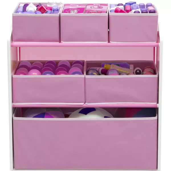 Delta Children 4-Piece Toddler Playroom Set, Pink/White