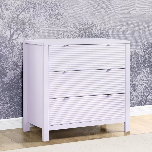 Delta Children Cassie 3 Drawer Dresser with Changing Top and Interlocking Drawers, Midnight Grey