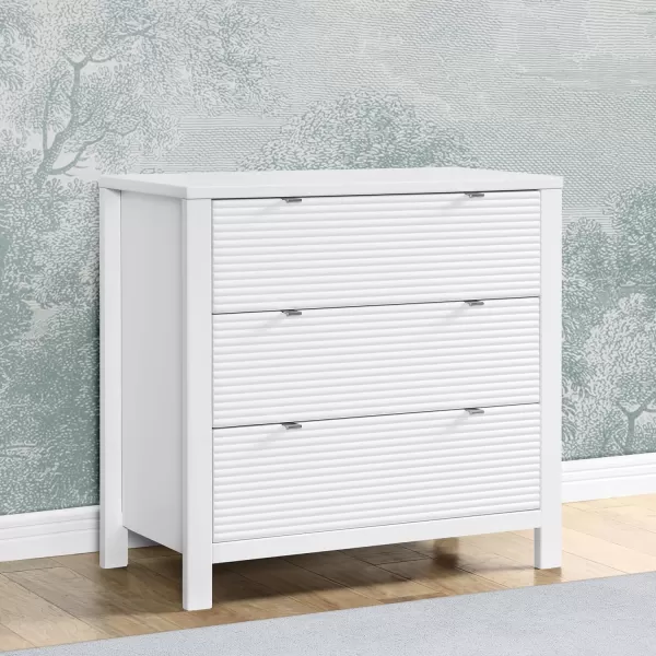 Delta Children Cassie 3 Drawer Dresser with Changing Top and Interlocking Drawers, Midnight Grey