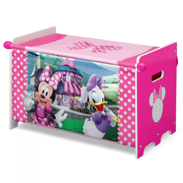 Delta Children - CoComelon Toy Box Toy Box with Retractable Fabric Top, Blue