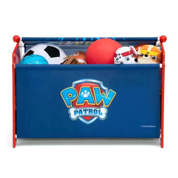 Delta Children - CoComelon Toy Box Toy Box with Retractable Fabric Top, Blue