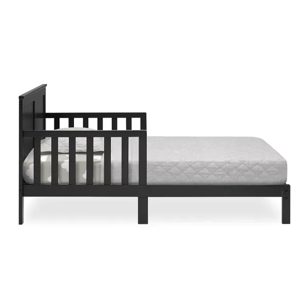 Delta Children Collins Wood Toddler Bed, Greenguard Gold Certified, Midnight Grey