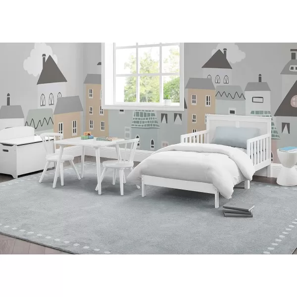 Delta Children Collins Wood Toddler Bed, Greenguard Gold Certified, Midnight Grey