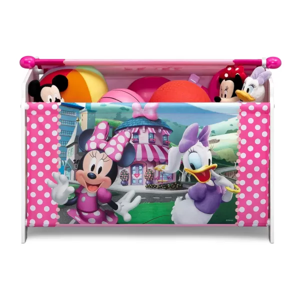 Delta Children - Disney Minnie Mouse 5-Piece Toddler Room-in-a-Box Bedroom Set – Includes Sleep and Play Toddler Bed, Table, 2 Chairs and Toy Box, Pink