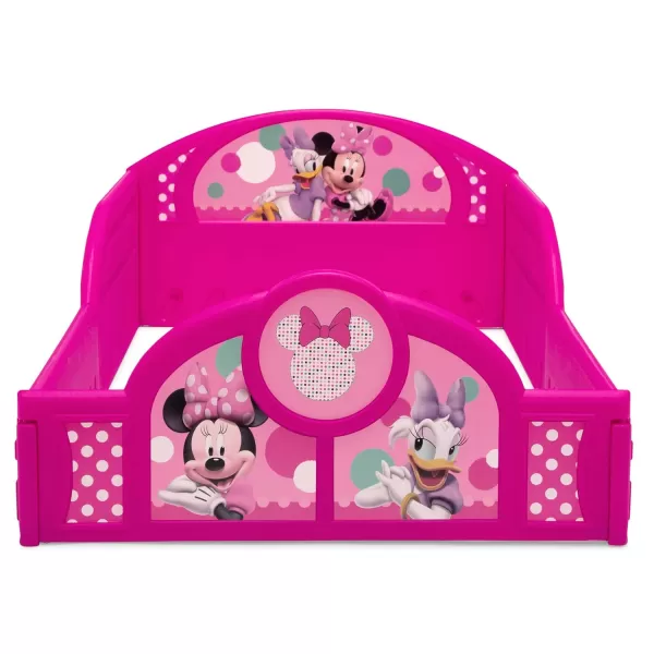 Delta Children - Disney Minnie Mouse 5-Piece Toddler Room-in-a-Box Bedroom Set – Includes Sleep and Play Toddler Bed, Table, 2 Chairs and Toy Box, Pink