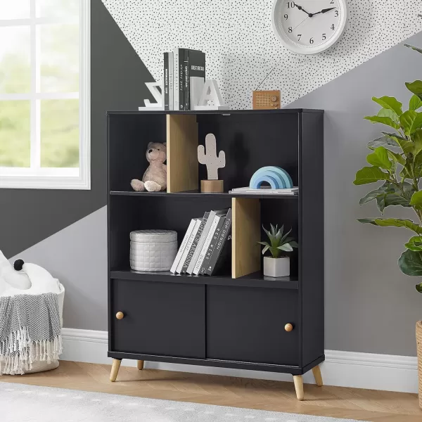 Delta Children Essex Bookcase - Greenguard Gold Certified, Bianca White/Natural