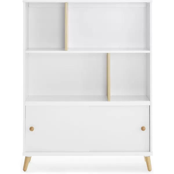 Delta Children Essex Bookcase - Greenguard Gold Certified, Bianca White/Natural