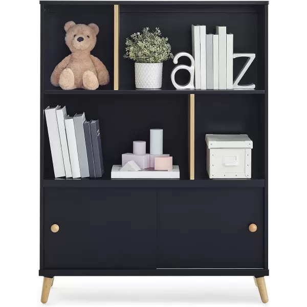 Delta Children Essex Bookcase - Greenguard Gold Certified, Bianca White/Natural