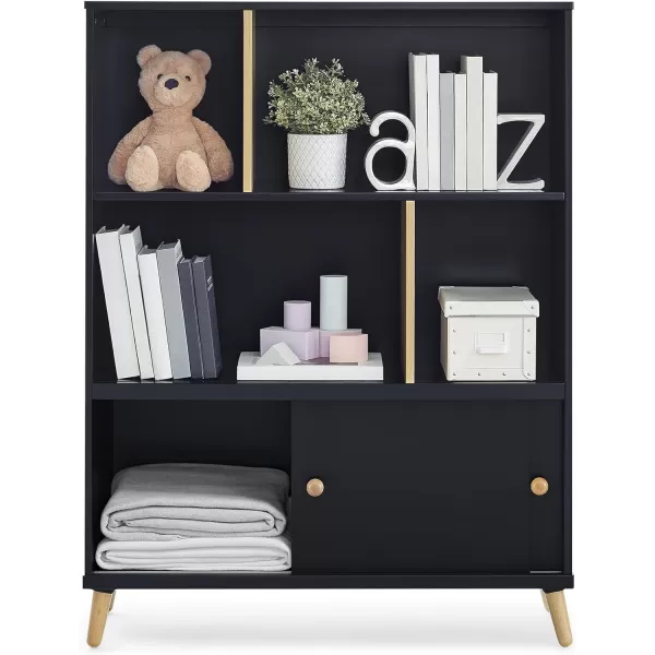 Delta Children Essex Bookcase - Greenguard Gold Certified, Bianca White/Natural