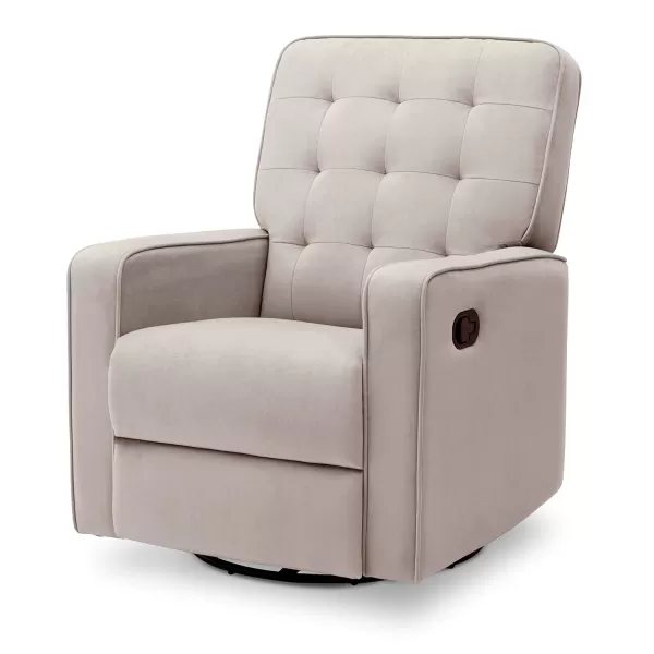 Delta Children Gavin Recliner Glider Swivel Chair Featuring LiveSmart Fabric by Culp - Stain-Resistant, Repels Moisture, Kid &amp; Pet-Friendly Fabric, Linen