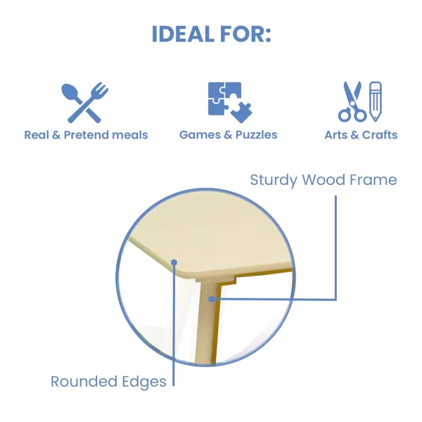Delta Children Kids Table and Chair Set , Natural/Primary