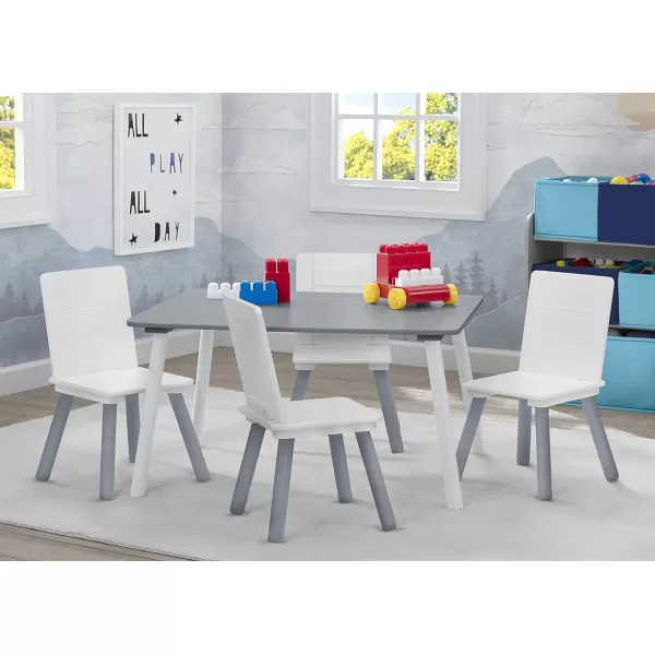 Delta Children Kids Table and Chair Set , Natural/Primary