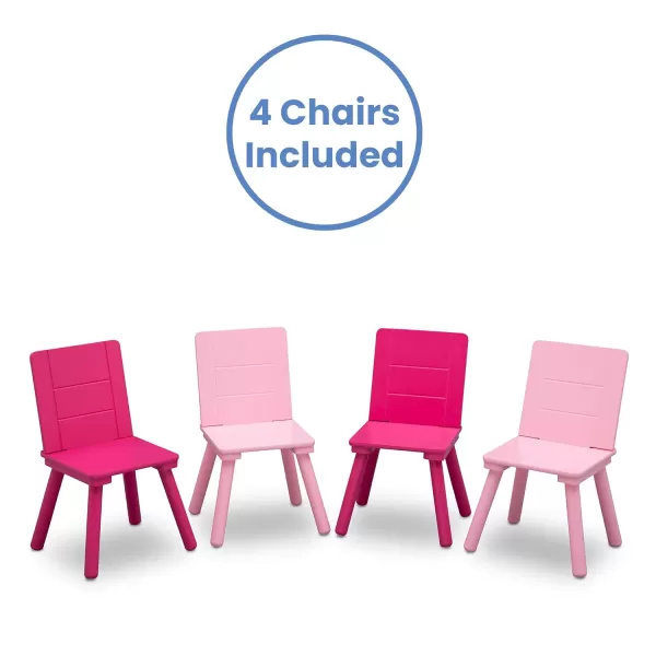 Delta Children Kids Table and Chair Set , Natural/Primary