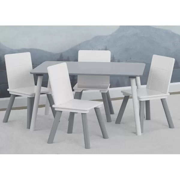 Delta Children Kids Table and Chair Set , Natural/Primary