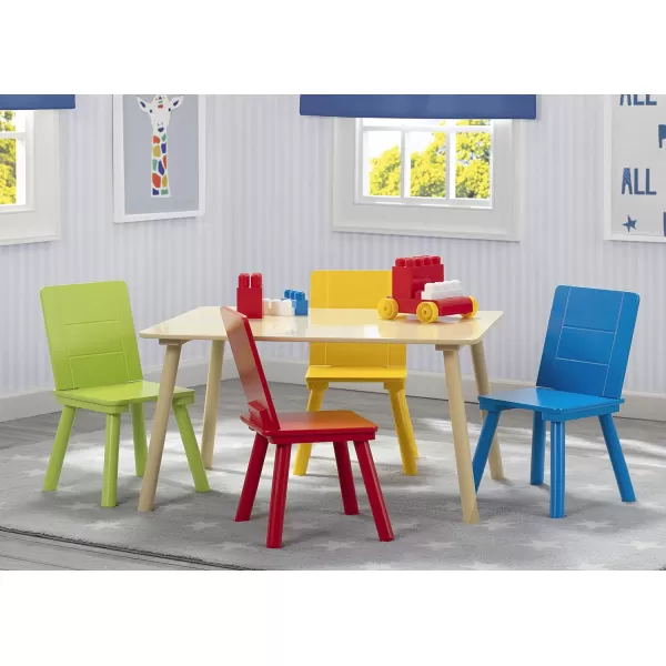 Delta Children Kids Table and Chair Set , Natural/Primary