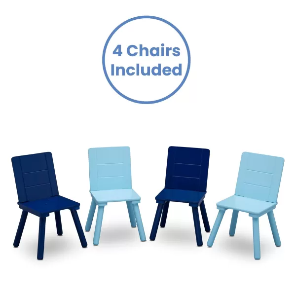 Delta Children Kids Table and Chair Set , Natural/Primary