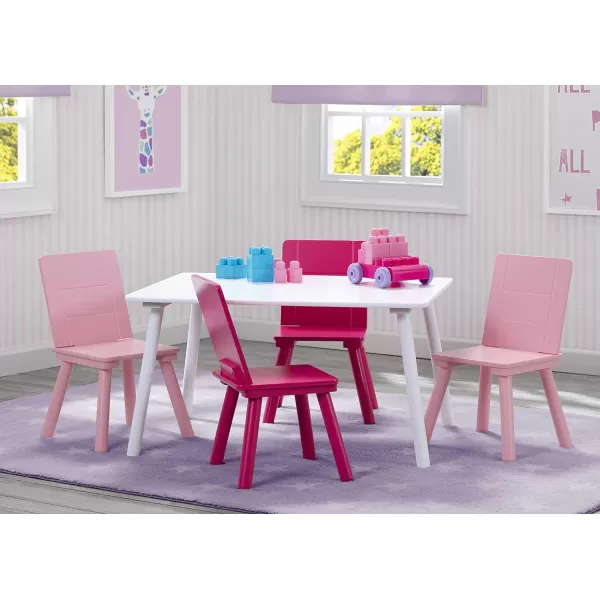 Delta Children Kids Table and Chair Set , Natural/Primary