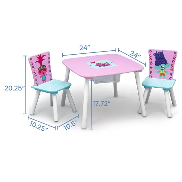 Delta Children Kids Table and Chair Set with Storage  - Ideal for Arts &amp; Crafts, Snack Time, Homeschooling, Homework &amp; More, Peppa Pig