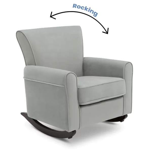 Delta Children Lancaster Rocking Chair Featuring Live Smart Fabric, Linen