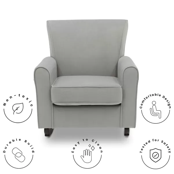 Delta Children Lancaster Rocking Chair Featuring Live Smart Fabric, Linen