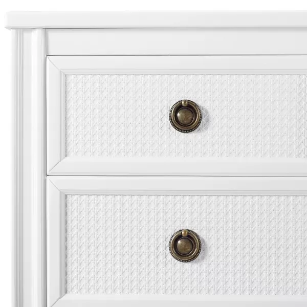 Delta Children Madeline 4 Drawer Dresser with Changing Top and Interlocking Drawers - Greenguard Gold Certified, Bianca White