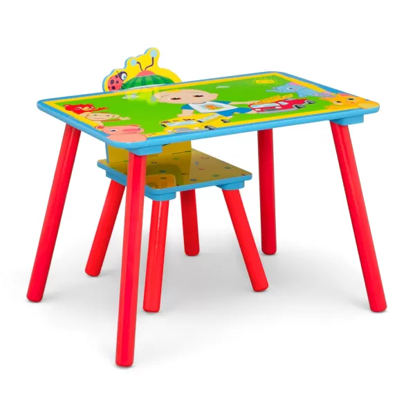 Delta Children - Marvel Spidey and His Amazing Friends 3-Piece Toddler Playroom Set – Includes Table, Chair and Toy Box, Blue/Red