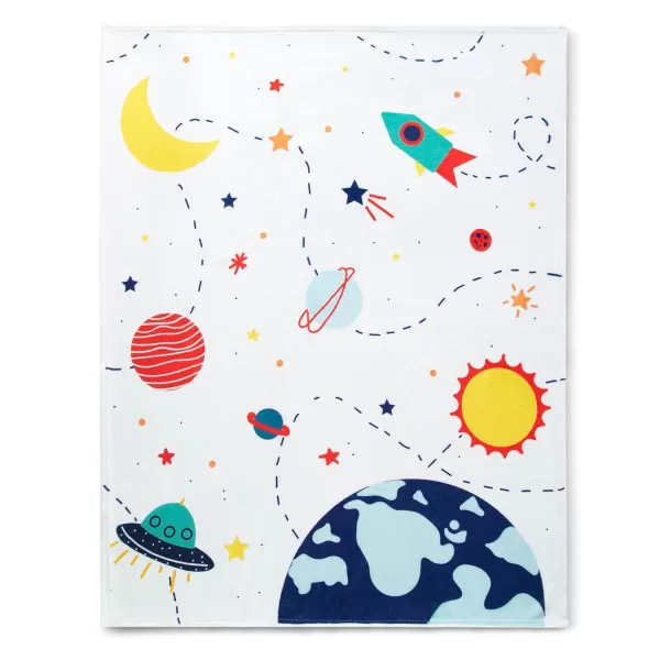 Delta Children Milestone Baby Blanket – Monthly Blanket for Pictures – Photo Blanket for Newborns, Space