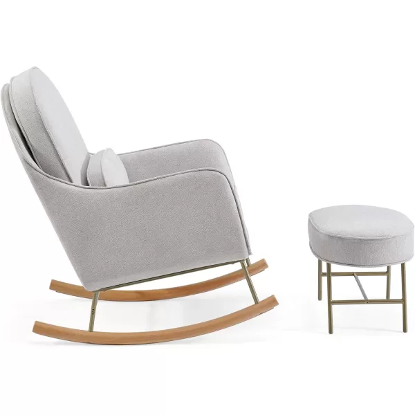 Delta Children Rocker Ella, Stone Grey
