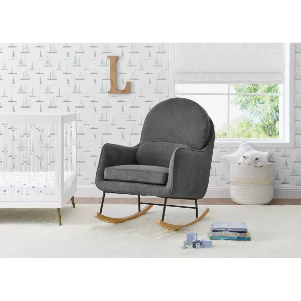 Delta Children Rocker Ella, Stone Grey
