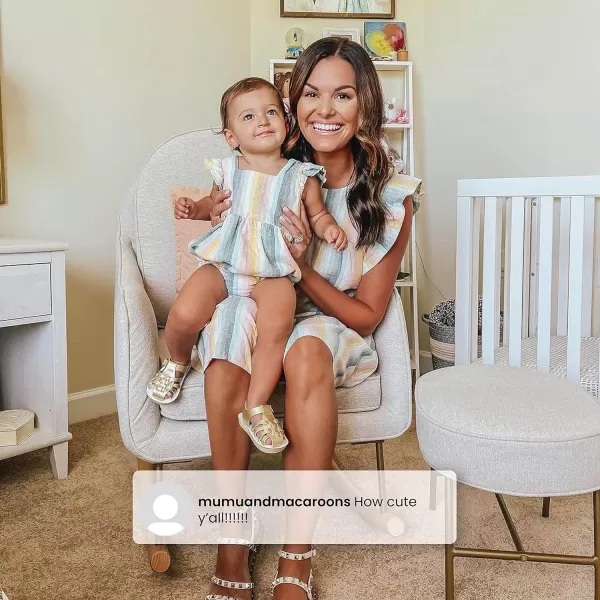 Delta Children Rocker Ella, Stone Grey