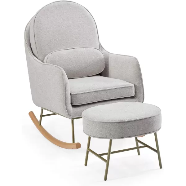 Delta Children Rocker Ella, Stone Grey