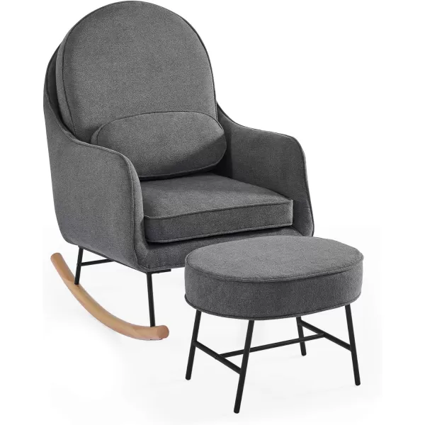 Delta Children Rocker Ella, Stone Grey