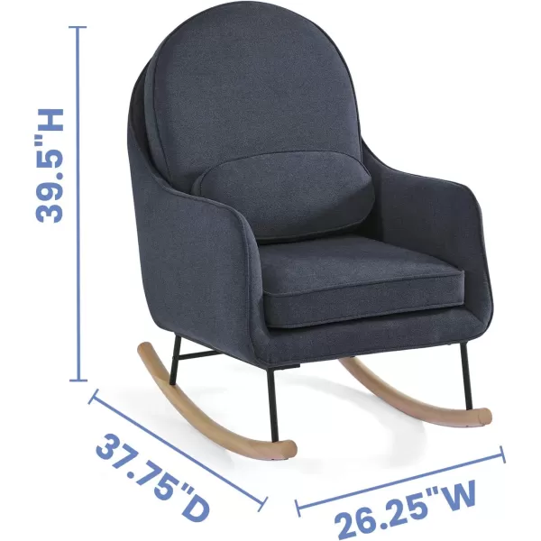 Delta Children Rocker Ella, Stone Grey