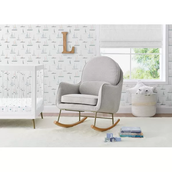 Delta Children Rocker Ella, Stone Grey