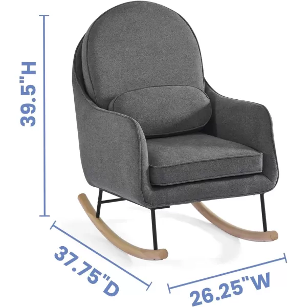 Delta Children Rocker Ella, Stone Grey